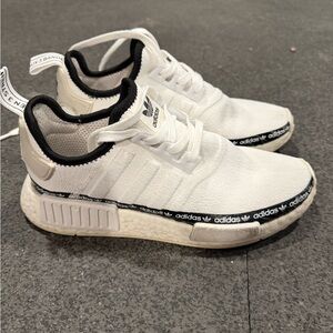Adidas NMD R1 White with Black Trim